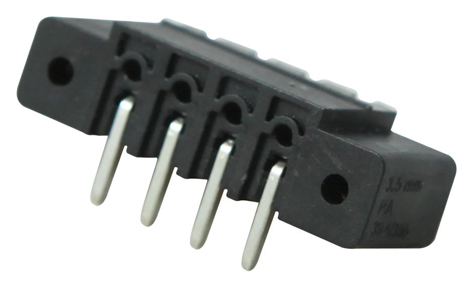 31394104 CONNECTOR, HEADER, 4POS, 1ROW, 3.5MM METZ CONNECT