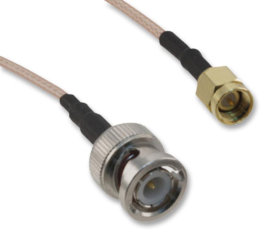245101-01-M0.50 COAXIAL CABLE, RG316/U, SMA-BNC, 0.5M AMPHENOL CONNEX
