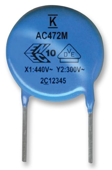 C967U682MZVDBA7317 CAP, 6800PF, 400VAC, 20%, Y5V KEMET