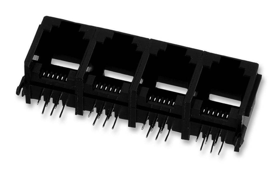 615024143921 CONN, MOD JACK, 4PORT, 6P6C WURTH ELEKTRONIK