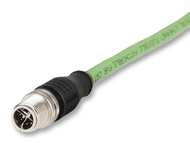 142M2X10100 SENSOR CABLE, M12 PLUG-FREE END, 10M METZ CONNECT
