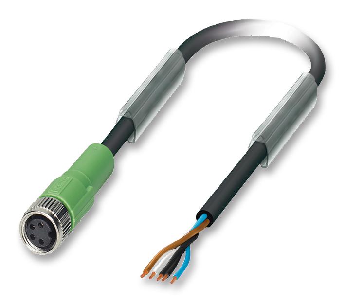 SAC-4P- 5,0-PUR/M 8FS SENSOR CABLE, 4POS, M8 SOCKET, 5M PHOENIX CONTACT