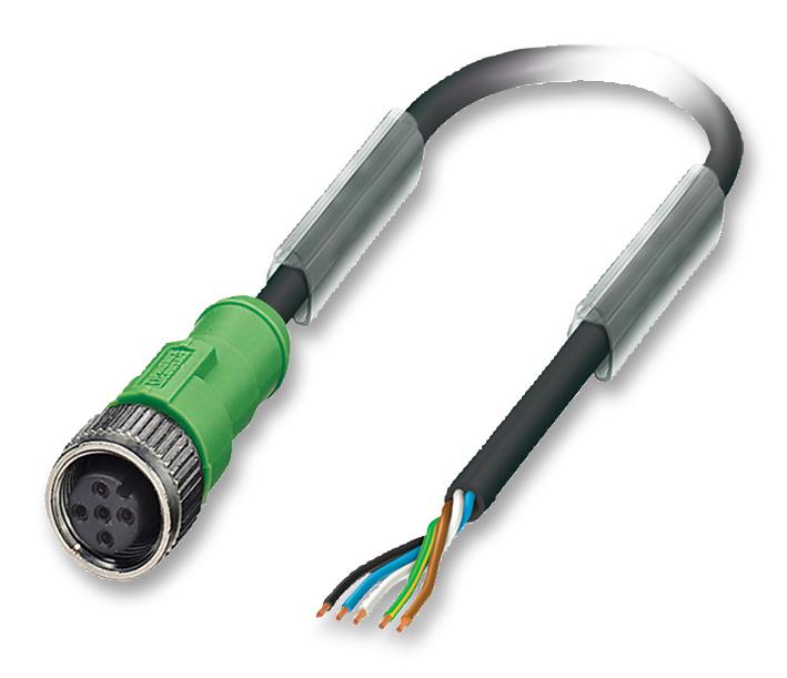 SAC-5P-10,0-PUR/M12FS SENSOR CABLE, 5POS, M12 SOCKET, 10M PHOENIX CONTACT