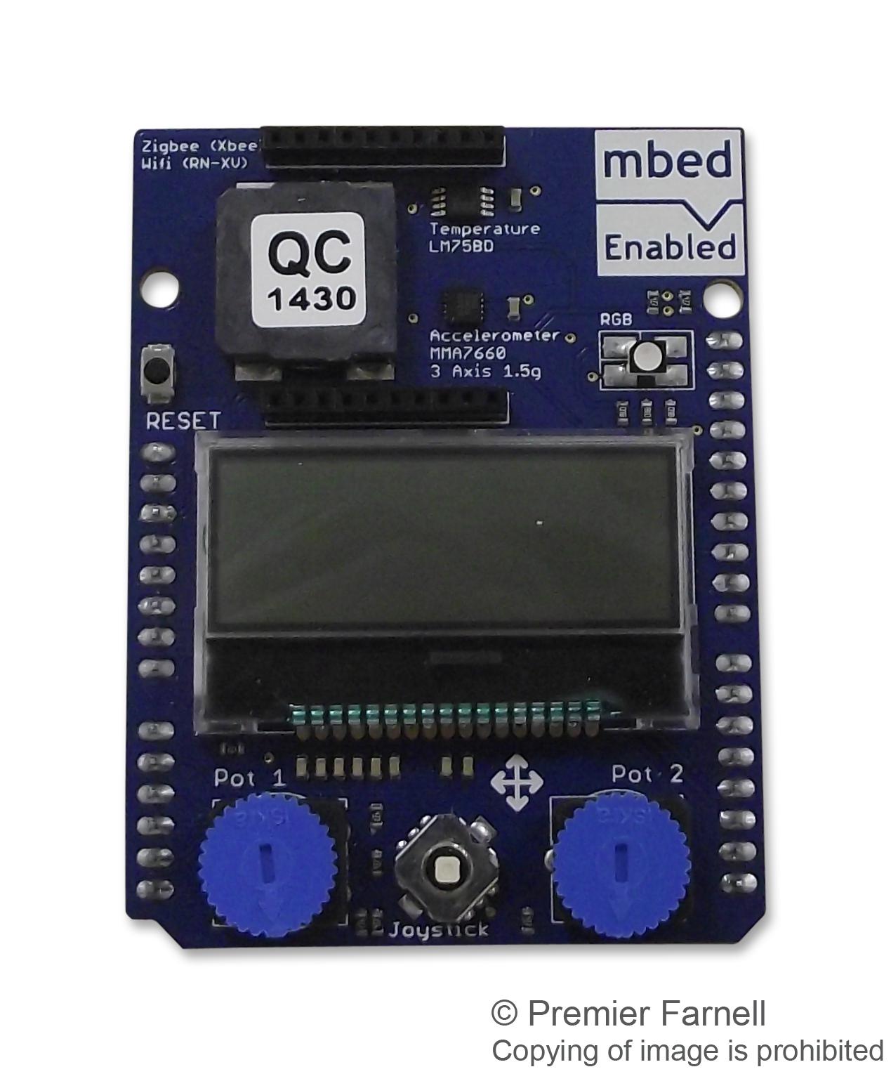 MBED-016.1 APPLICATION SHIELD, ARDUINO DEV BOARD KEIL