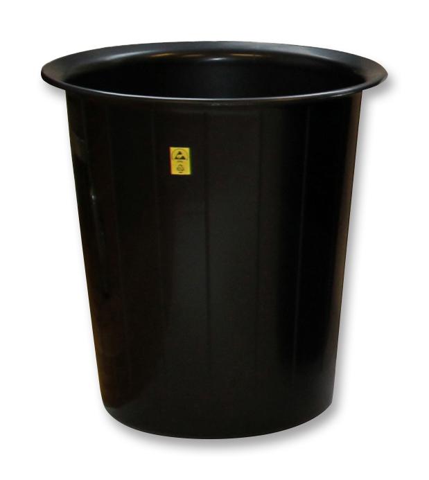 MC0910054 ANTISTATIC WASTE BIN, PP, ROUND MULTICOMP