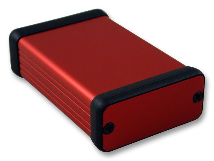 1455C801RD PCB BOX ENCLOSURE, ALUM, RED HAMMOND