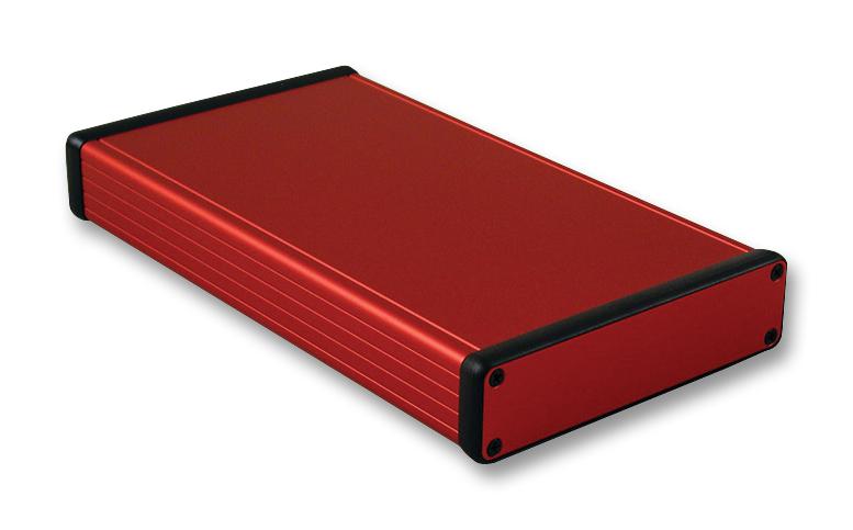 1455P2201RD PCB BOX ENCLOSURE, ALUM, RED HAMMOND