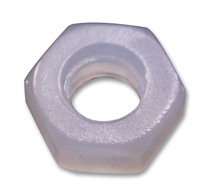 TR NNE 34814 M3 HEX NUT, M3, NYLON 6.6, NATURAL, PK100 TR FASTENINGS