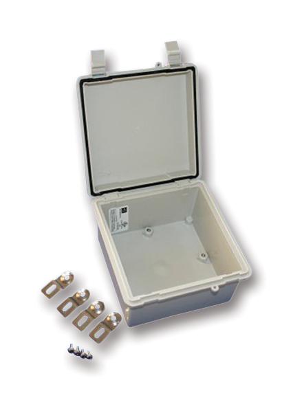 NBF32302 ENCLOSURE, WALL MNT, HINGED DOOR, PBT/PC BUD INDUSTRIES