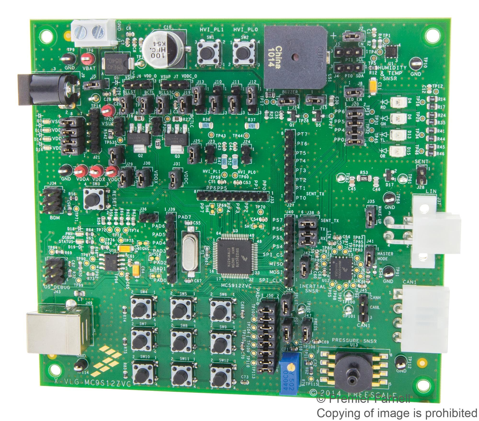 VLG-MC9S12ZVC EVALUATION BOARD, MIXED SIGNAL MCU NXP