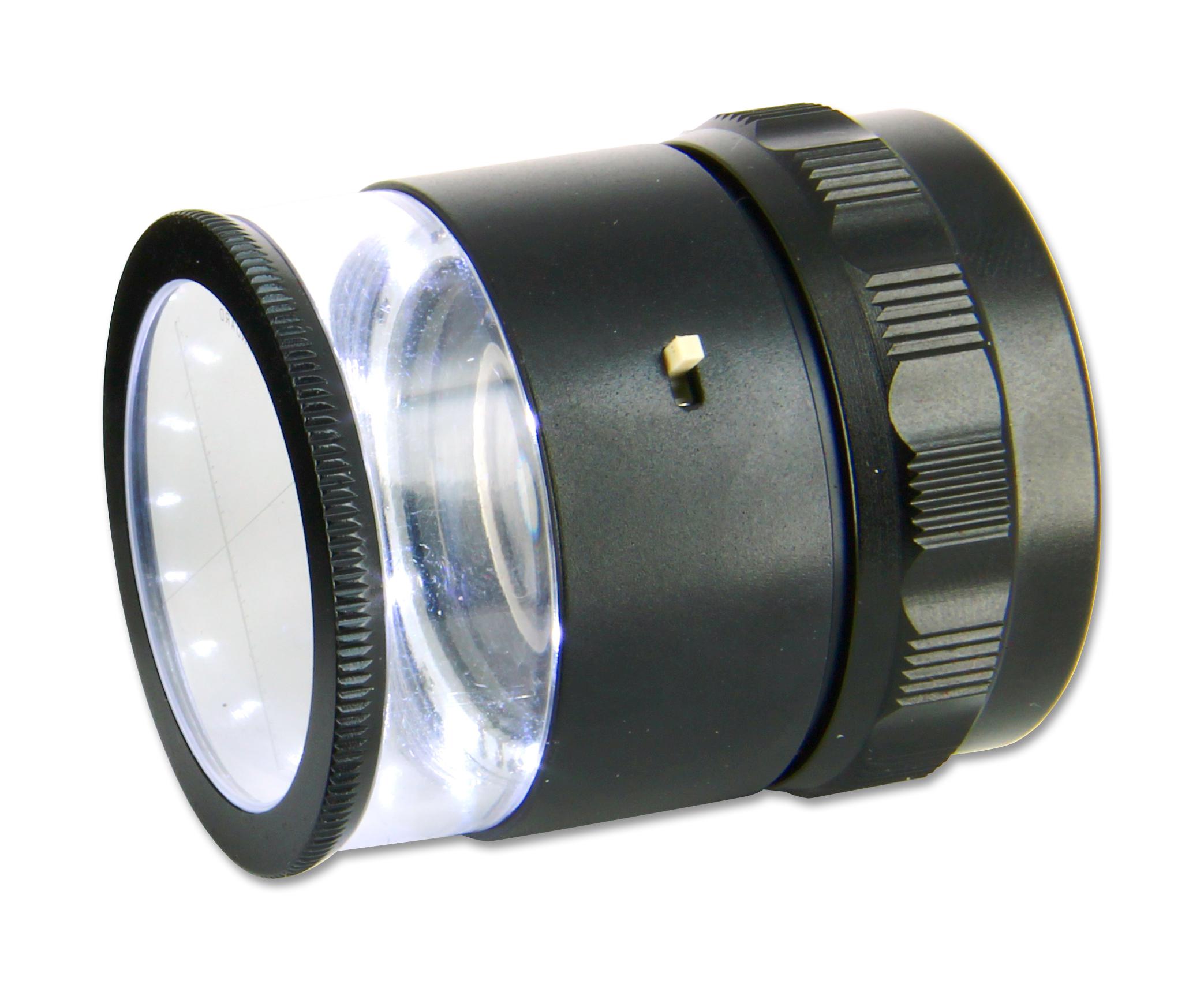 LE-003 LOUPE WITH LED LIGHT, 10X, 3DOUBLE LENS IDEAL-TEK