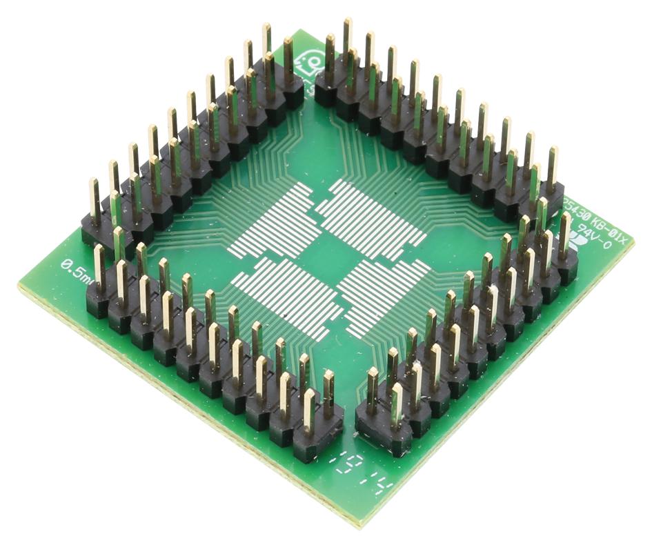 LCQT-QFP0.65-52 IC ADAPTOR, 52-QFP TO PGA, 2.54MM ARIES