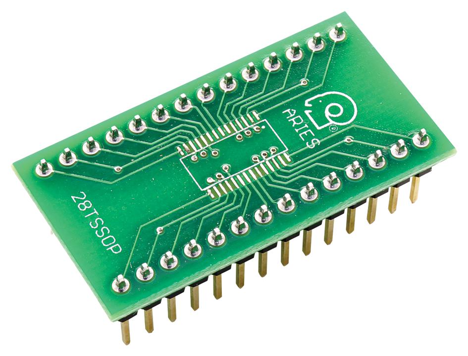 LCQT-TSSOP28 IC ADAPTOR, 28-TSSOP TO DIP, 2.54MM ARIES
