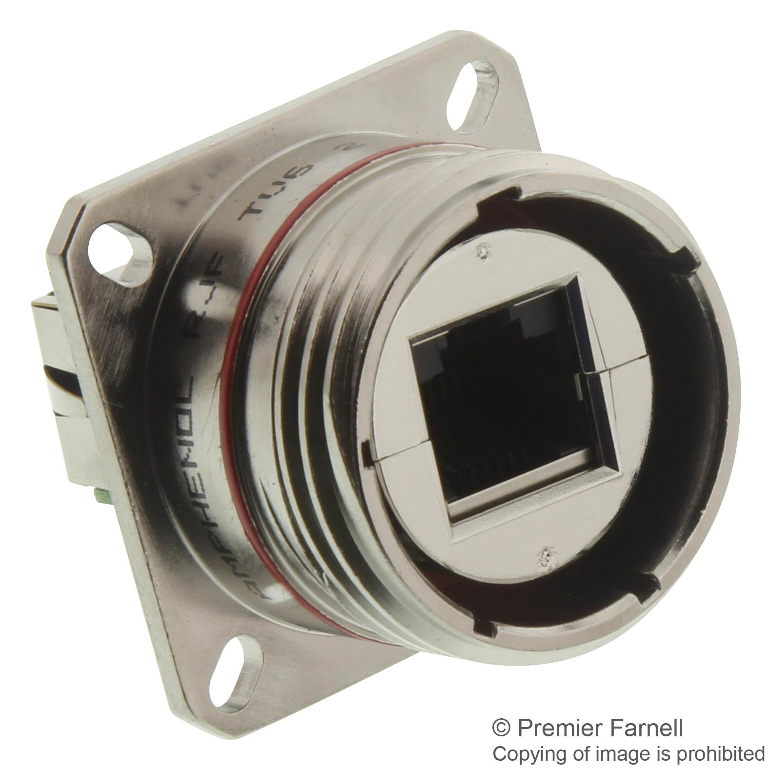 RJFTV62A1N INLINE ADAPTOR, RJ45, JACK, 8P8C, CAT6 AMPHENOL SOCAPEX