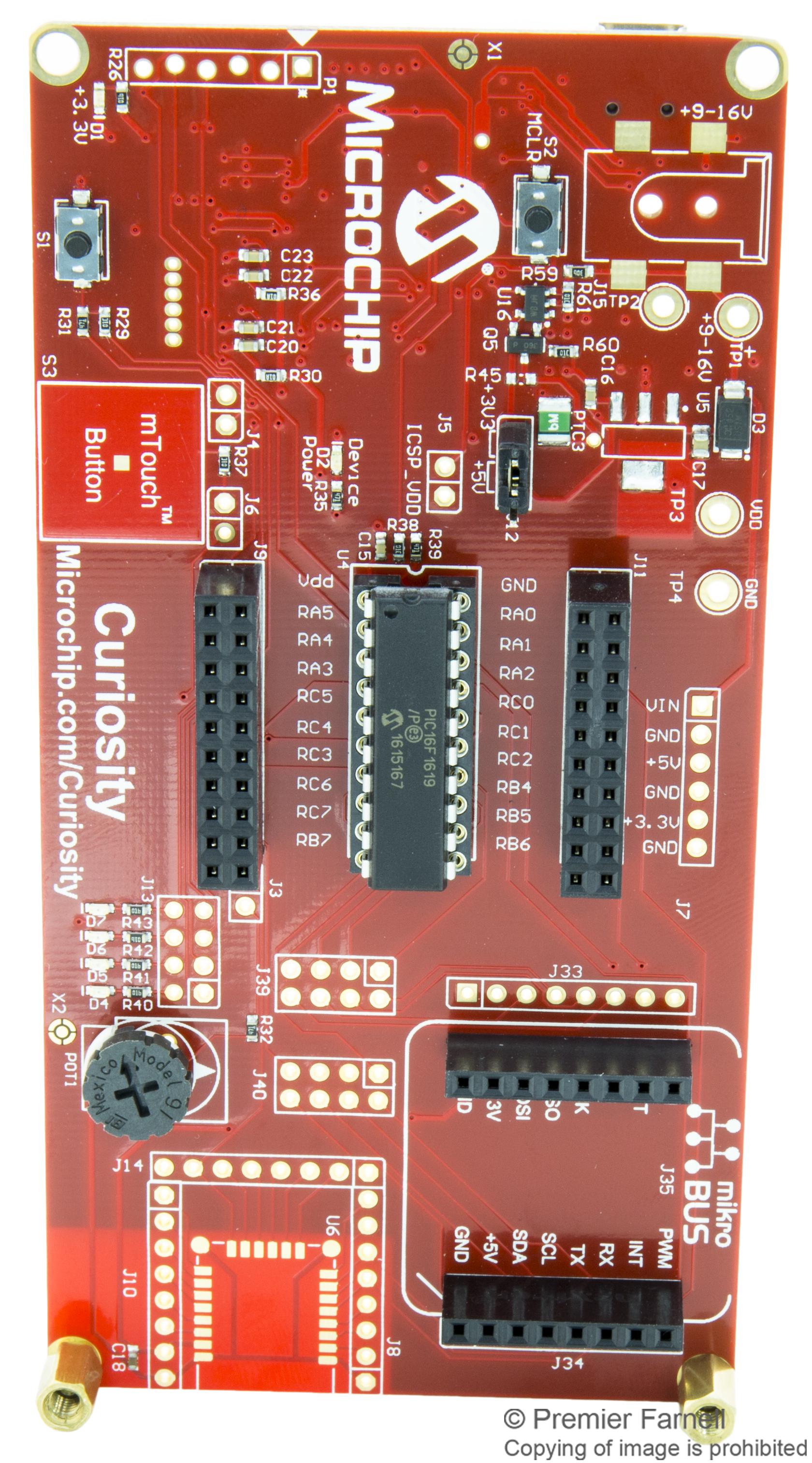 DM164137 DEV KIT, CURIOSITY DEBUGGER MICROCHIP