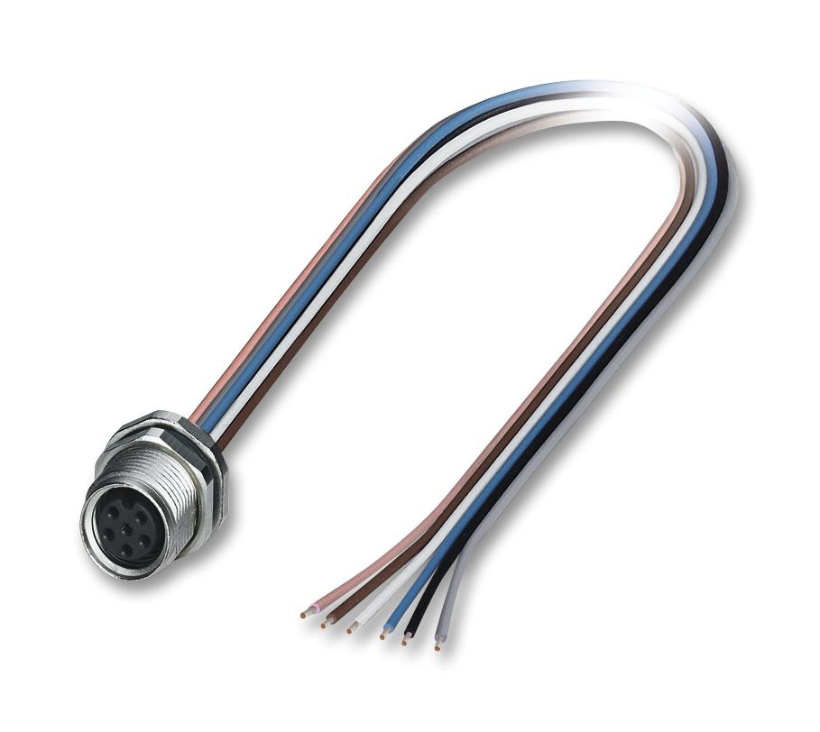 SACC-DSI-M8FS-6CON-M10/0,5 SENSOR CORD, 6P, M8 RCPT-FREE END, 0.5M PHOENIX CONTACT