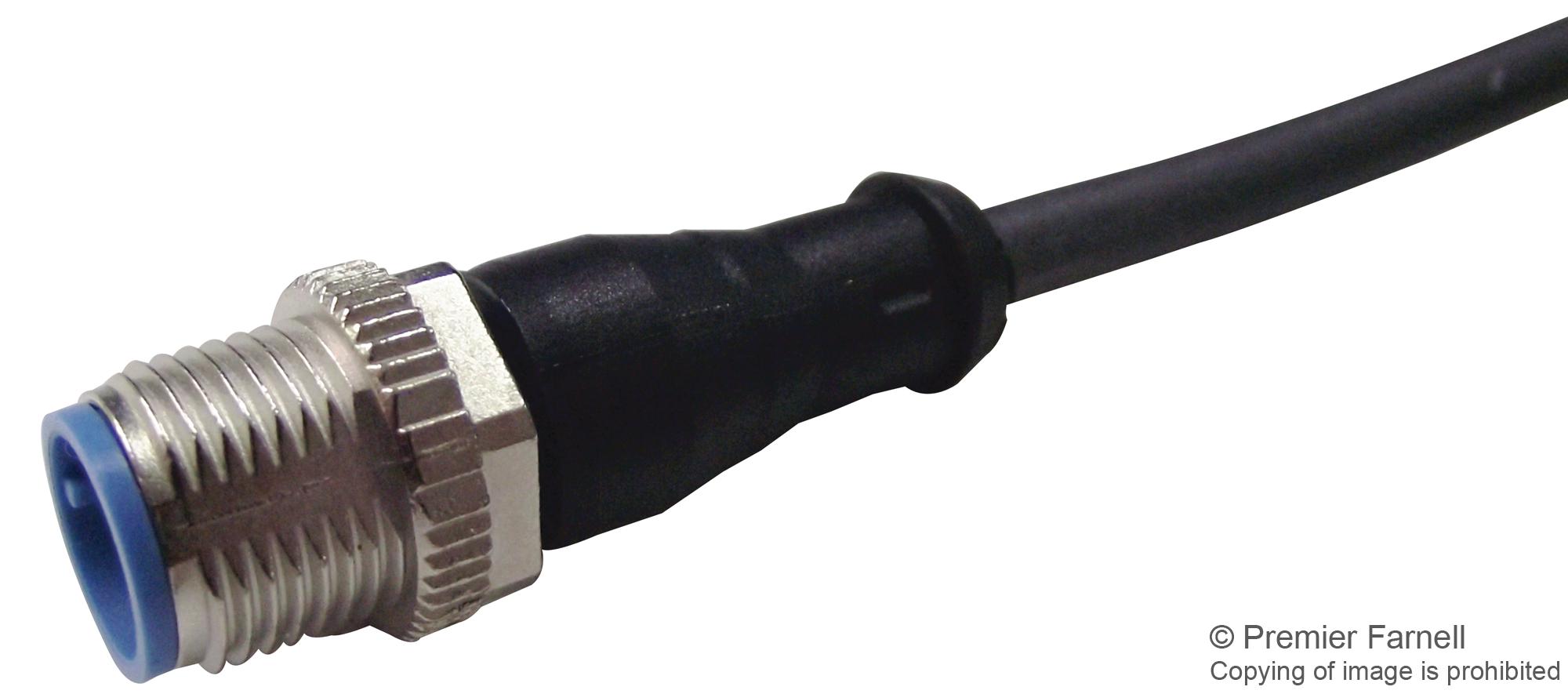 2273034-1 SENSOR CORD, 5P, M12 PLUG-FREE END, 1.5M TE CONNECTIVITY