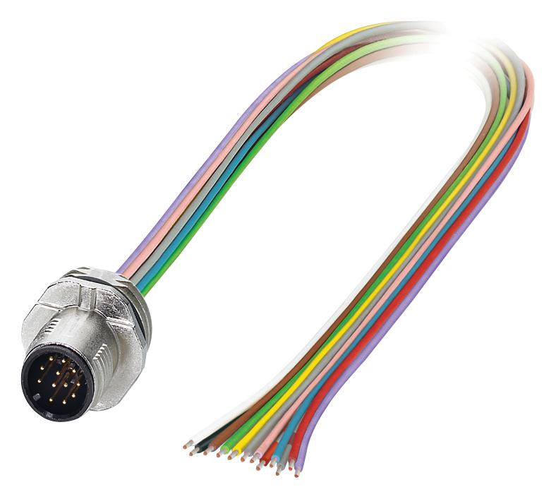 SACC-E-M12MS-12CON-M16/0,5 VA SENSOR CORD, 12P, M12 PLUG-FREE END PHOENIX CONTACT