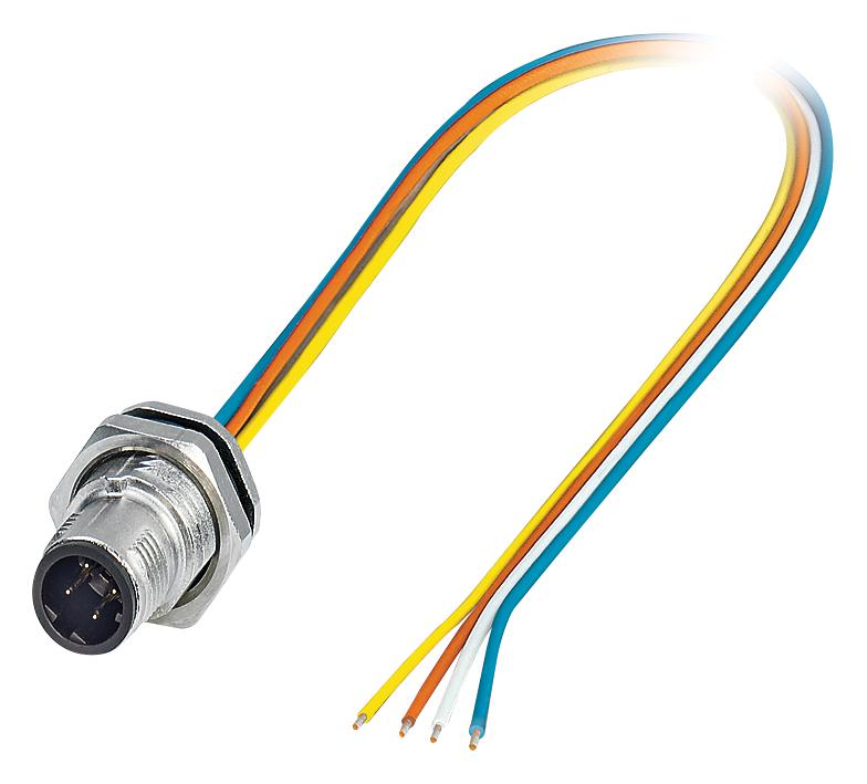 SACC-DSI-M12MSD-4CON-M16/0,5 SENSOR CORD, 4P, M12 PLUG-FREE END, 0.5M PHOENIX CONTACT