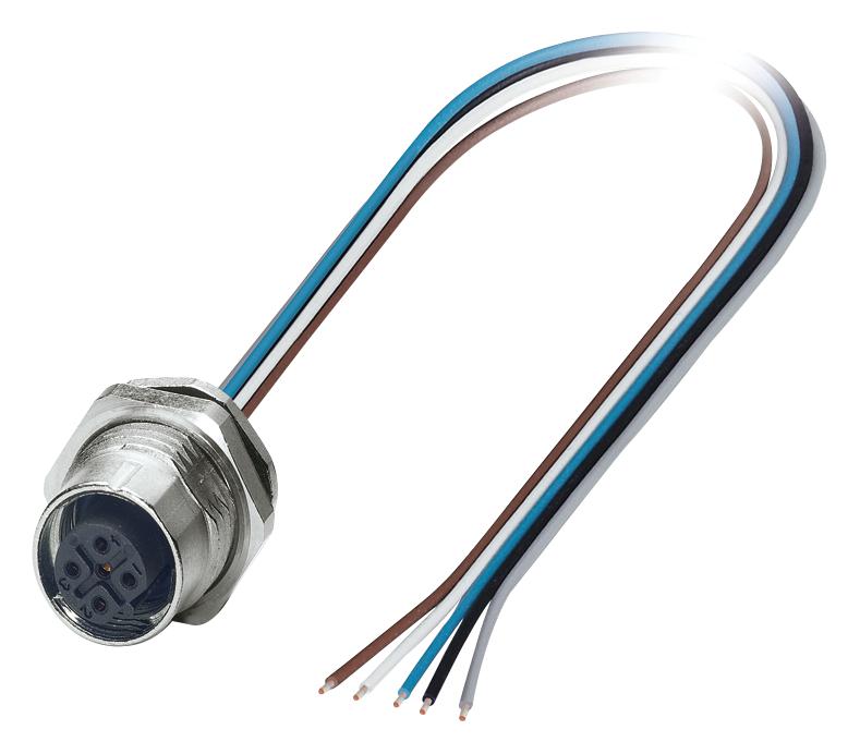 SACC-DSI-M12FSB-5CON-M16/0,5 SENSOR CORD, 5P, M12 RCPT-FREE END, 0.5M PHOENIX CONTACT