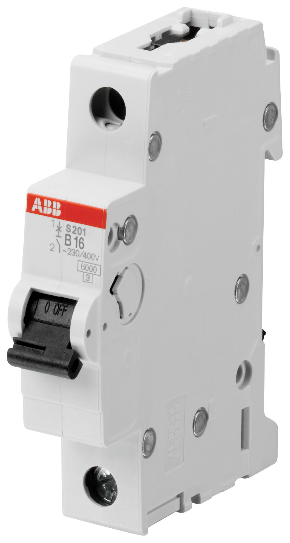 S201M-D25 CIRCUIT BREAKER, THERMAL MAG, 1 POLE ABB