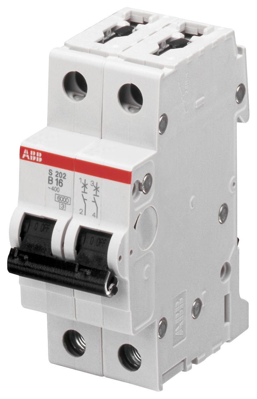 S202-D6 CIRCUIT BREAKER, THERMAL MAG, 2 POLE ABB