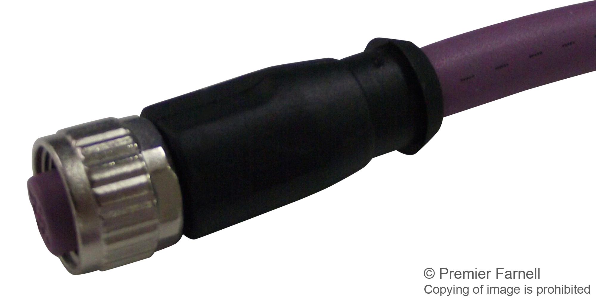 21 34 890 0487 010 SENSOR CORD, 4P, M12 RCPT-FREE END, 1M HARTING