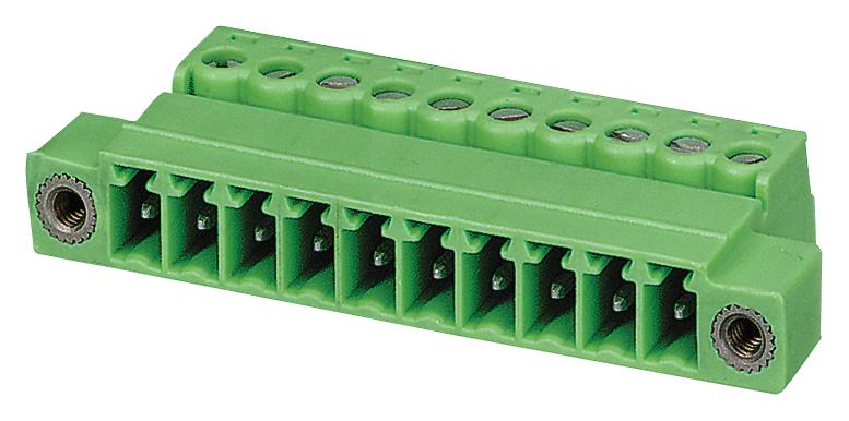 IMC 1,5/ 3-STGF-3,81 TERMINAL BLOCK, PLUGGABLE, 3POS, 16AWG PHOENIX CONTACT