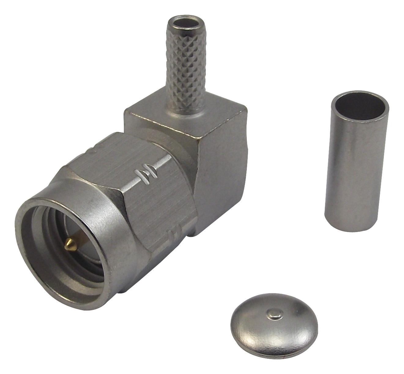 R124172120W RF COAX, SMA, RIGHT ANGLE PLUG, CABLE RADIALL
