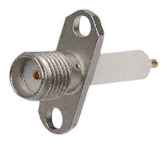 R124464000W RF COAX, SMA, STR FLANGED JACK, PANEL RADIALL