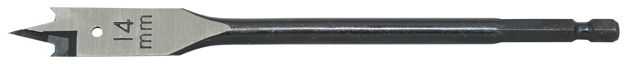 T2942-14 FLAT DRILL BIT, E6.3 DRIVE, 14MM, 160MM CK TOOLS