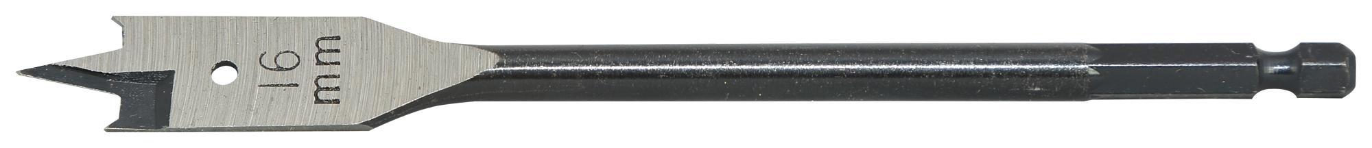 T2942-16 FLAT DRILL BIT, E6.3 DRIVE, 16MM, 160MM CK TOOLS