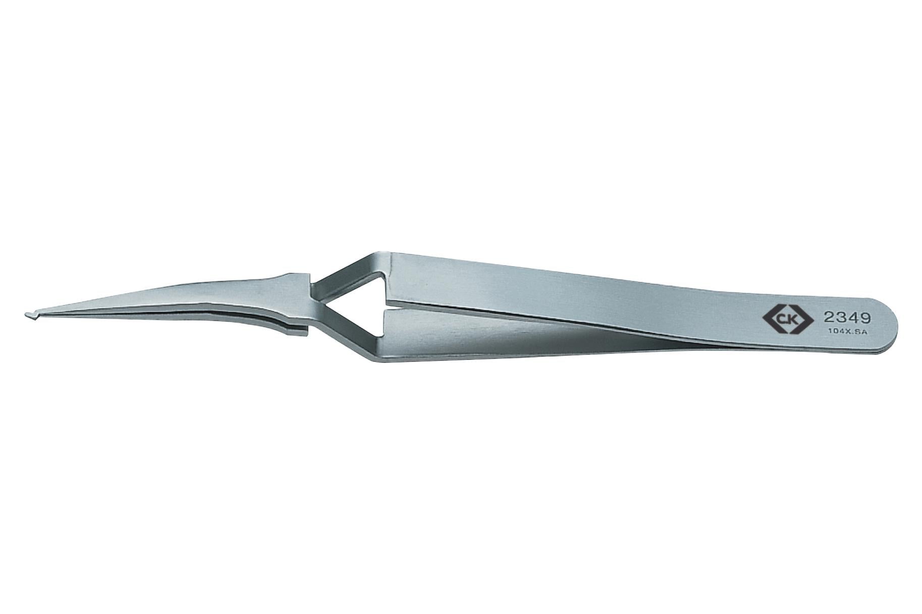 T2349 PRECISION TWEEZER, CROSS LOCK TIP, 120MM CK TOOLS