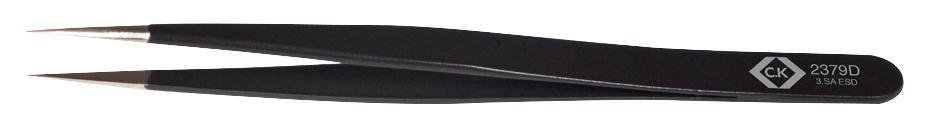 T2379D ESD TWEEZER, FINE/SHARP TIP, 120MM CK TOOLS