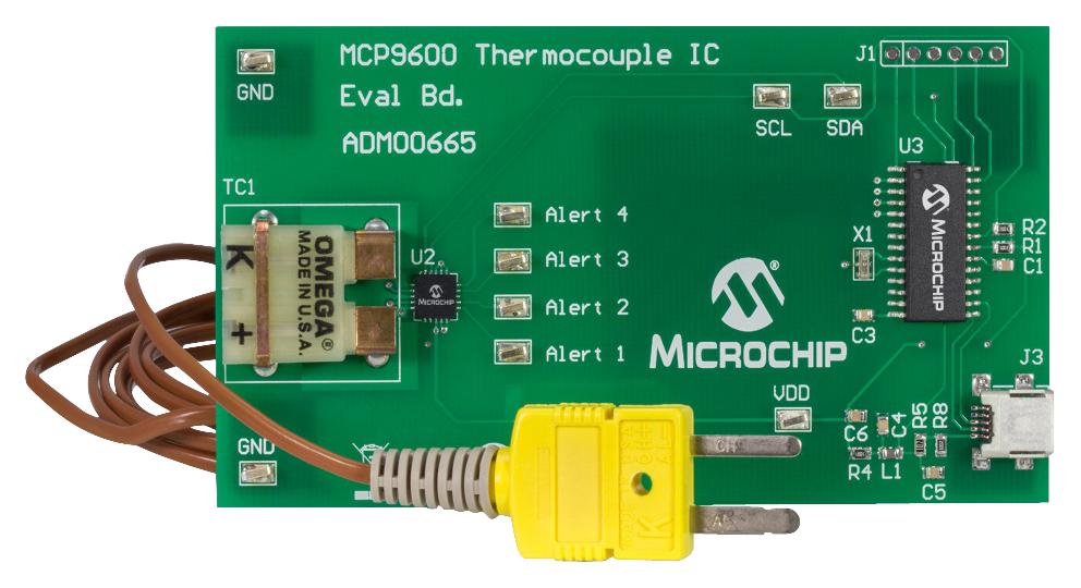 ADM00665 EVAL BRD, THERMOCOUPLE EMF-DEG CELSIUS MICROCHIP