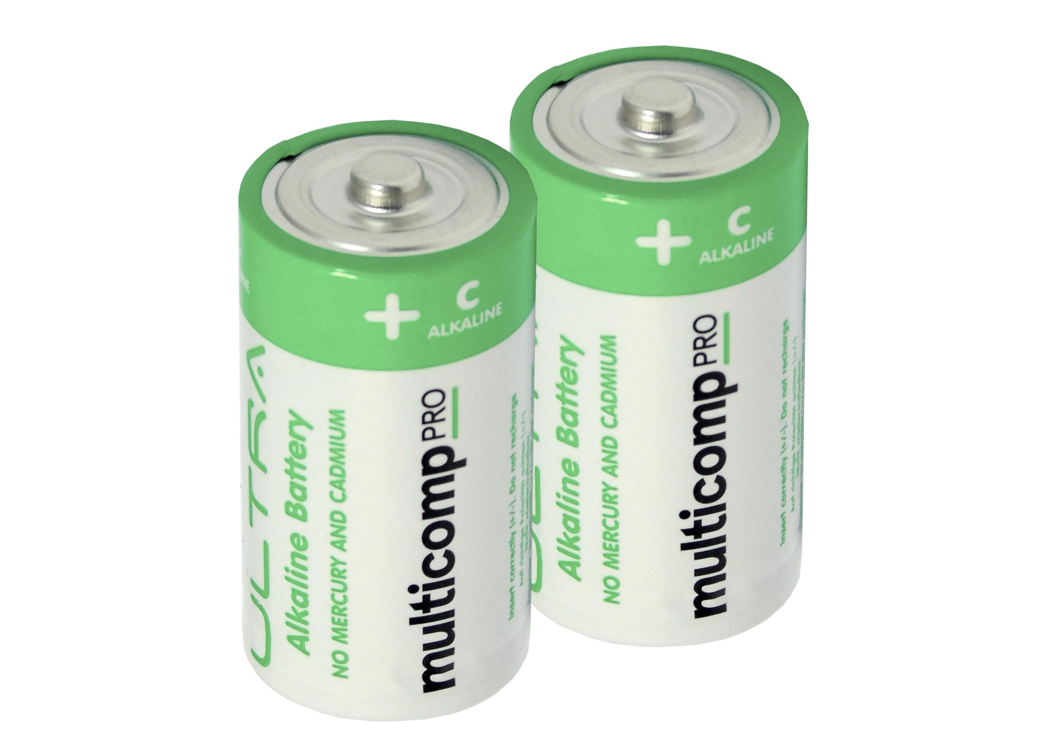 PSG91112 ALKALINE BATTERY, 1.5V, C, 2PK PRO ELEC