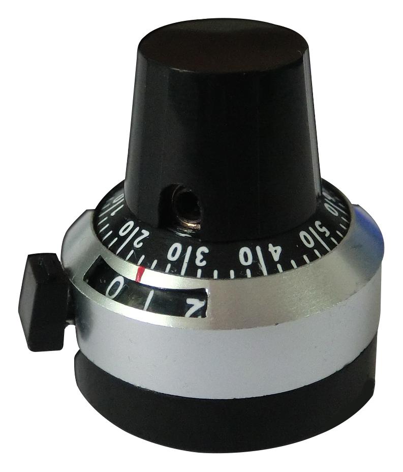ACD22 6.35-10 COUNTING DIAL, 10 TURN, 6.35MM ARCOL