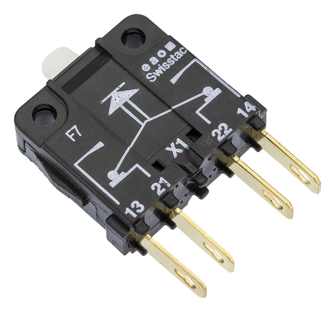 201F0900-00 SWITCH ELEMENT BLACK 1NO 1NC EAO