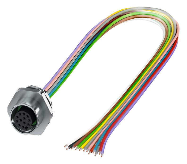1411573 SENSOR CORD, 8P, SKT-FREE END, 0.5M PHOENIX CONTACT