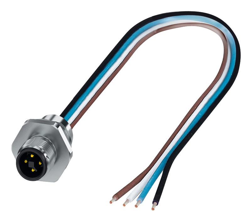 1411608 SENSOR CORD, 4P, PLUG-FREE END, 0.5M PHOENIX CONTACT