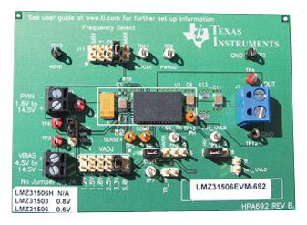 LMZ31506EVM-692 EVALUATION BOARD, SYNC BUCK CONVERTER TEXAS INSTRUMENTS
