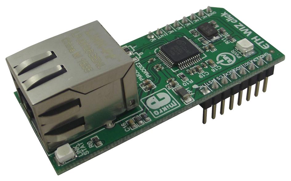 MIKROE-1718 ADD-ON BOARD, ETHWIZ CLICK MIKROELEKTRONIKA