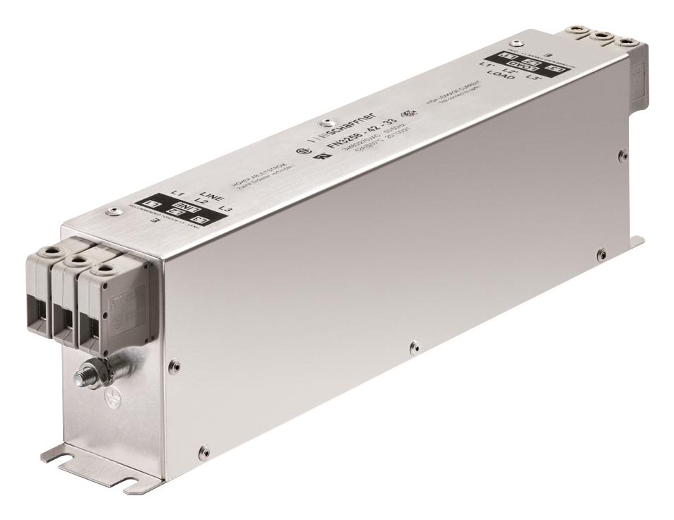 FN3258-55-34 POWER LINE FILTER, 3 PHASE, 55A, 0.033A SCHAFFNER