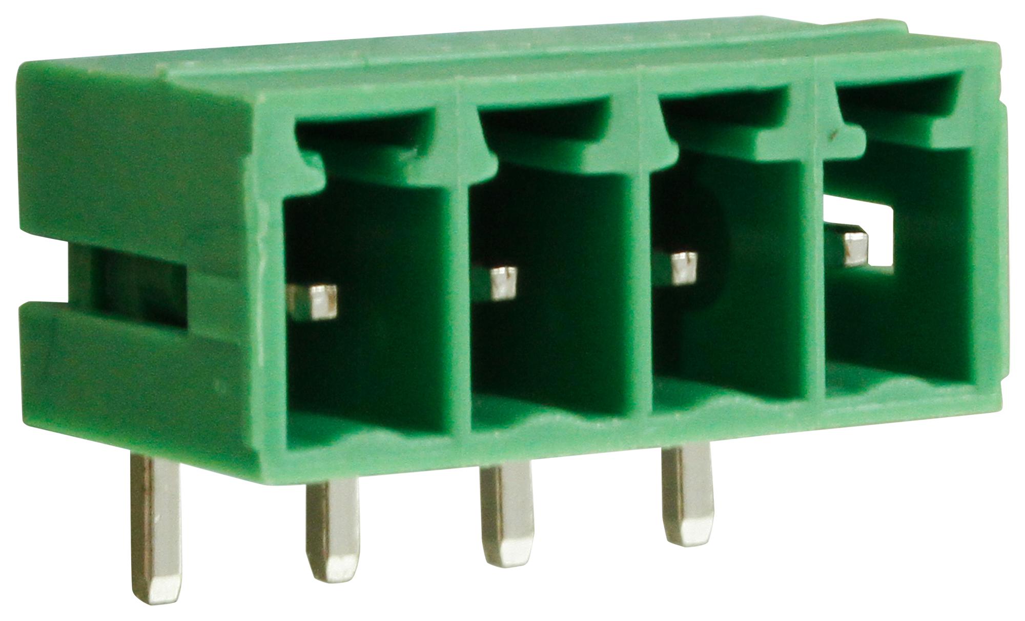 CTBP93HE/4 TERMINAL BLOCK, HEADER, 4POS, R/A, TH CAMDENBOSS