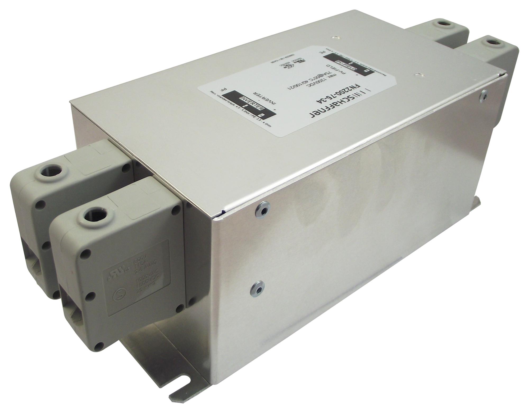 FN2200-25-33 POWER LINE FILTER, EMI/RFI, 25A, 1.2KV SCHAFFNER