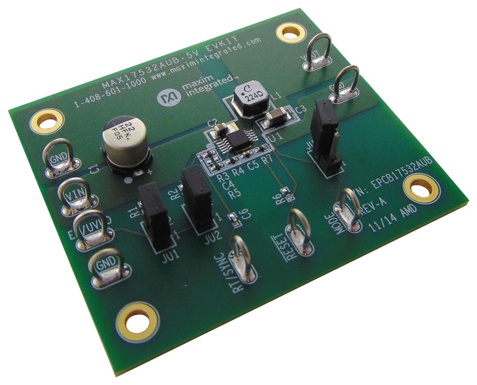 MAX17532AUBEVKIT# EVALUATION BOARD, SYNC BUCK CONVERTER MAXIM INTEGRATED / ANALOG DEVICES