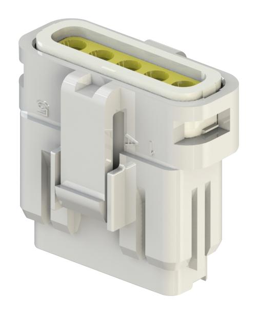 560-005-000-210 RCPT HOUSING, 5POS, PBT, WHITE EDAC