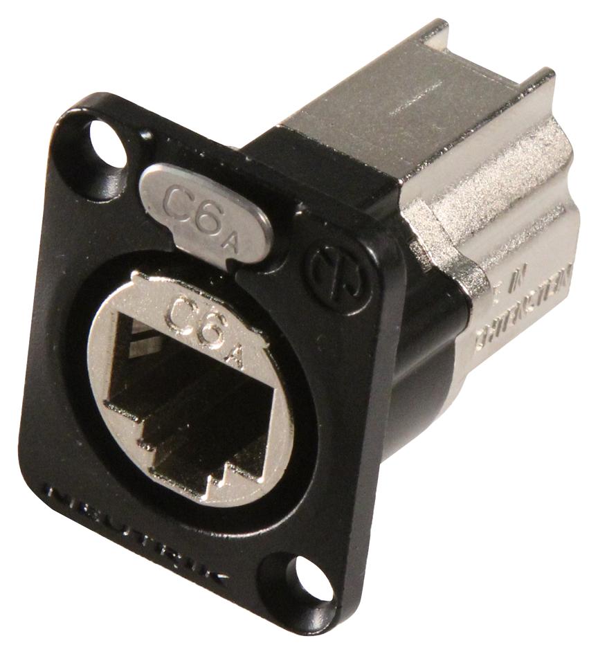 NE8FDX-P6-B IN-LINE ADAPTER, RJ45 8P JACK-JACK NEUTRIK