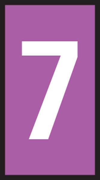 561-03677 SNAP-ON MARKER, 5.3MM, VLT/WHT 7, PK100 HELLERMANNTYTON