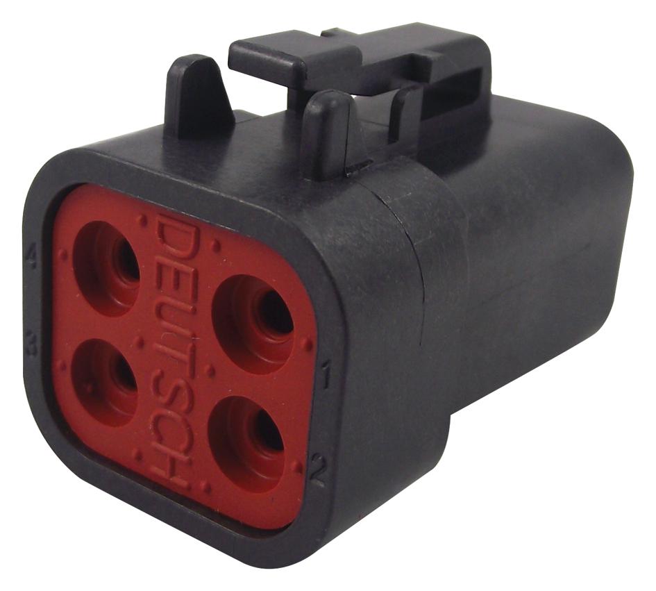 DTP06-4S-E004 AUTOMOTIVE HOUSING, PLUG, 4POS, 25A DEUTSCH - TE CONNECTIVITY